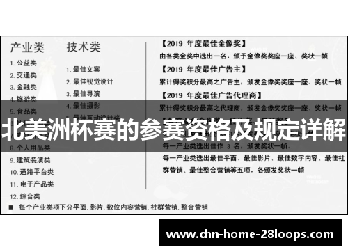 北美洲杯赛的参赛资格及规定详解